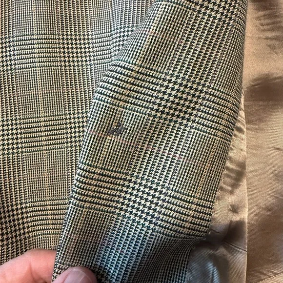 Ralph Lauren Plaid Blazer 48R Silk Wool Sport Coat Classic Preppy - Picture 7 of 11
